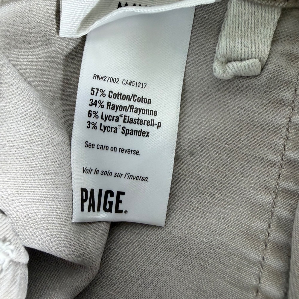 PAIGE Mayslie Camo Jogger Pants Green Tan Utility Slim Fit Size 28 - Picture 10 of 11